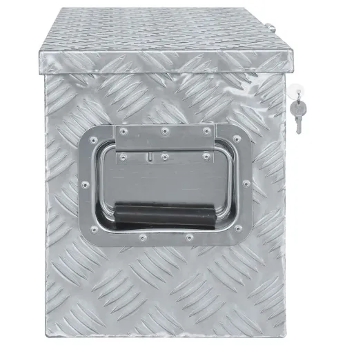 Aluminijska kutija 80 x 30 x 35 cm srebrna - Srebrno 80 x 30 x 35 cm Cijena