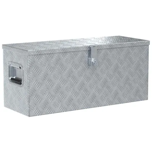 Aluminijska kutija 80 x 30 x 35 cm srebrna - Srebrno 80 x 30 x 35 cm 1 1 Cijena