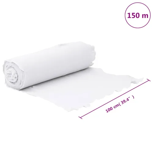 Geotekstilna opna bijela 1 x 150 m od poliesterskih vlakana - Bijela 150 m (100 gsm) Cijena