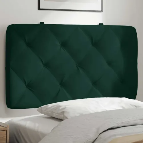 Jastuk za uzglavlje tamnozeleni 80 cm baršunasti - Tamnozelena 80 cm Cijena