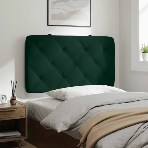 Jastuk za uzglavlje tamnozeleni 80 cm baršunasti - Tamnozelena 80 cm Cijena