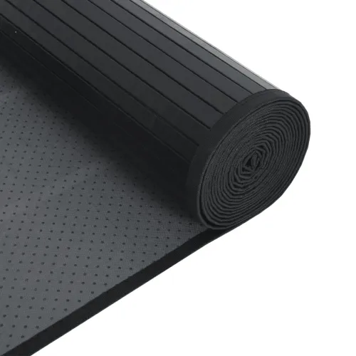 Tepih pravokutni crni 100 x 200 cm od bambusa - Crna 100 x 200 cm Cijena