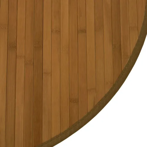 Okrugli tepih smeđi 80 cm od bambusa - Smeđa 80 cm Cijena