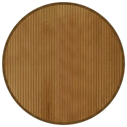 Okrugli tepih smeđi 80 cm od bambusa - Smeđa 80 cm Cijena