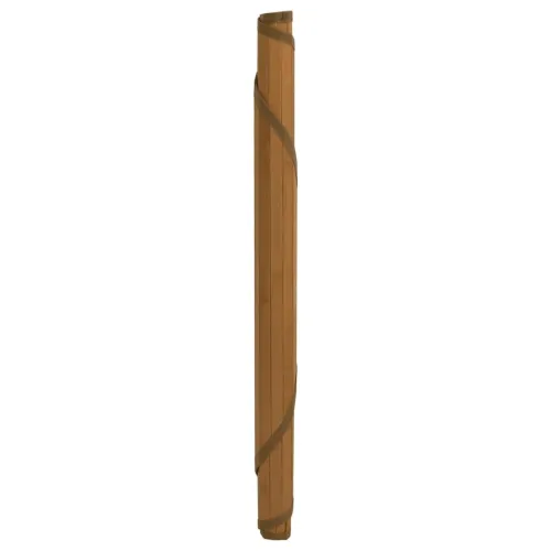 Okrugli tepih smeđi 80 cm od bambusa - Smeđa 80 cm Cijena