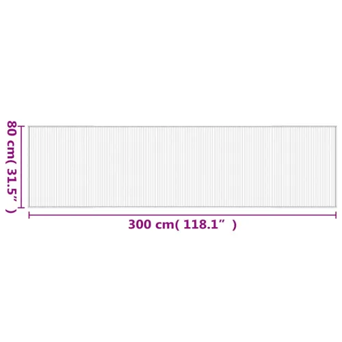 Tepih pravokutni svijetli prirodni 80 x 300 cm od bambusa - Svijetla prirodna 80 x 300 cm Cijena