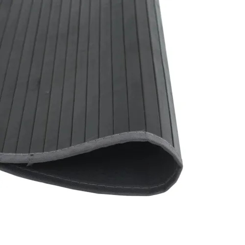 Okrugli tepih sivi 100 cm od bambusa - Siva 100 cm Cijena