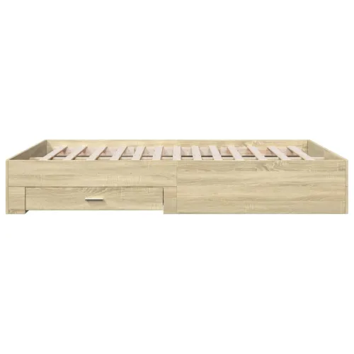Okvir za krevet s ladicama boja hrasta 160x200 cm drveni - Sonoma hrast 160 x 200 cm Cijena