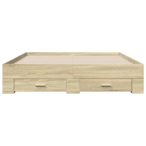 Okvir za krevet s ladicama boja hrasta 160x200 cm drveni - Sonoma hrast 160 x 200 cm Cijena