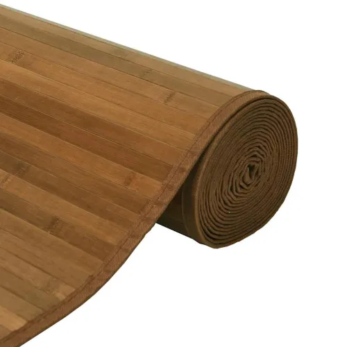 Tepih pravokutni smeđi 60 x 200 cm od bambusa - Smeđa 60 x 200 cm Cijena