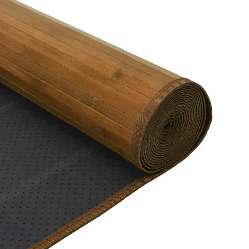 Tepih pravokutni smeđi 60 x 200 cm od bambusa - Smeđa 60 x 200 cm Cijena