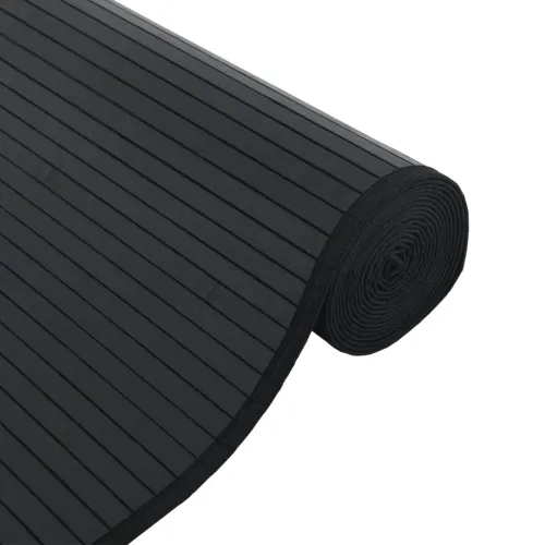 Tepih pravokutni crni 70 x 300 cm od bambusa - Crna 70 x 300 cm Cijena