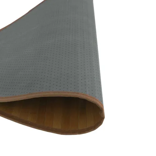 Okrugli tepih smeđi 100 cm od bambusa - Smeđa 100 cm Cijena