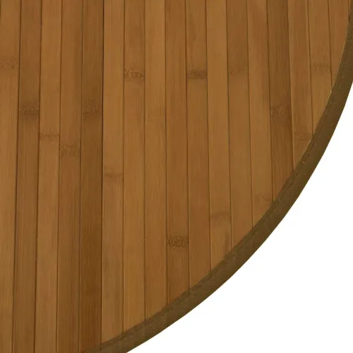 Okrugli tepih smeđi 100 cm od bambusa - Smeđa 100 cm Cijena
