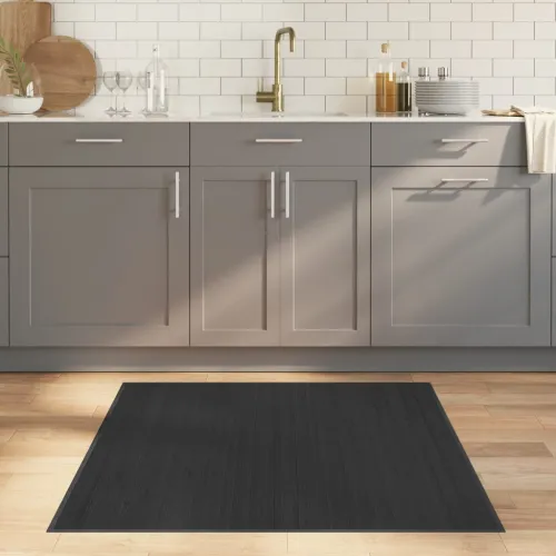 Tepih kvadratni sivi 100 x 100 cm od bambusa - Siva 100 x 100 cm Cijena