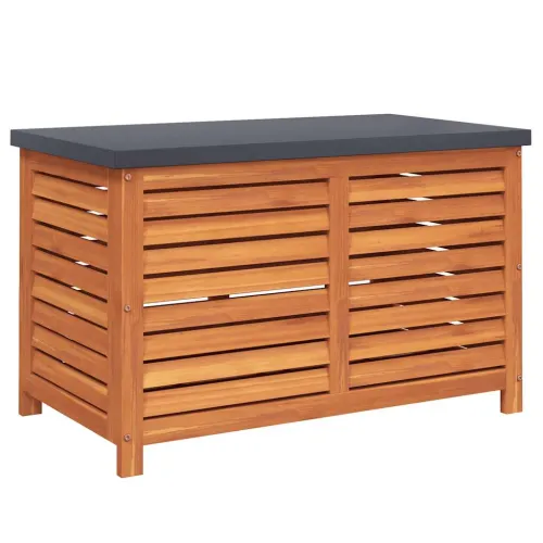 Vrtna kutija za pohranu 90x48x55cm od masivnog drva eukaliptusa - 90 x 48 x 55 cm 90 x 48 x 55 cm Cijena
