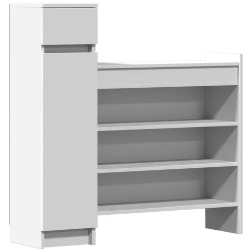 Ormarić za cipele bijeli 100,5x28x100 cm od konstruiranog drva - Bijela 1 1 1 Cijena