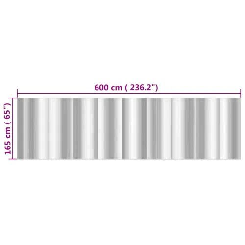 Paravan - Sobna pregrada prirodna širina 600 cm visina 165 cm od bambusa - Prirodna 600 cm Cijena