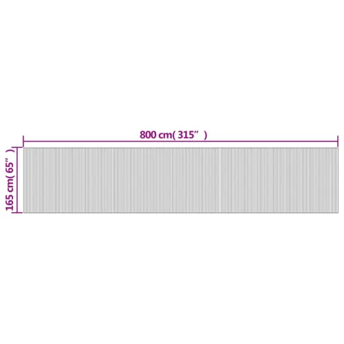 Paravan - Sobna pregrada siva širina 800 cm visina 165 cm od bambusa - Siva 800 cm Cijena