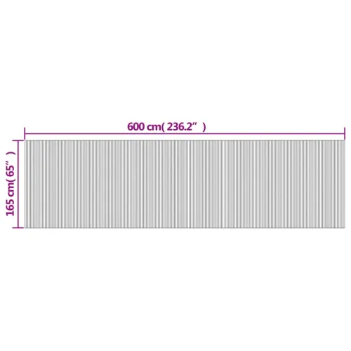 Paravan - Sobna pregrada crna širina 600 cm visina 165 cm od bambusa - Crna 600 cm Cijena