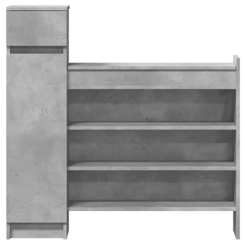 Ormarić za cipele boja betona 100,5x28x100 cm konstruirano drvo - Beton siva Cijena