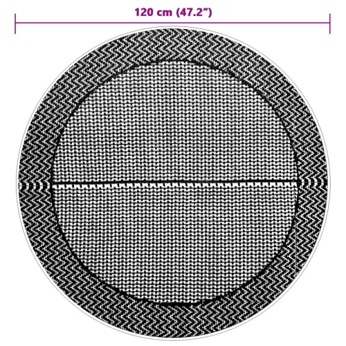 Vanjski tepih ARAKIL sivi Ø 120 cm PP - Crna i siva Ø 120 cm 1 Cijena