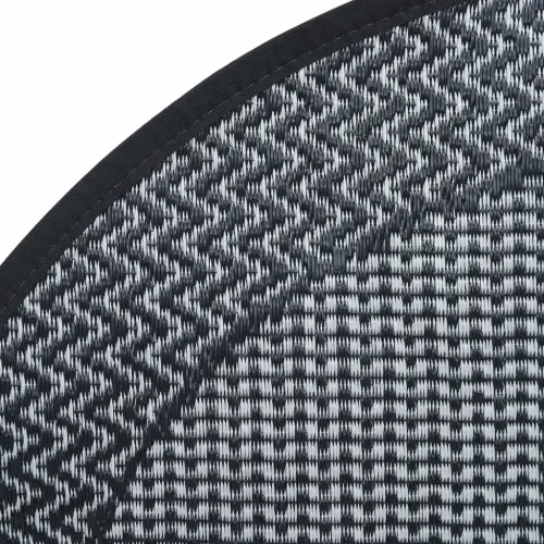 Vanjski tepih ARAKIL sivi Ø 120 cm PP - Crna i siva Ø 120 cm 1 Cijena