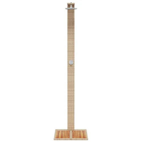 Vanjski tuš sivi 50x55x224 cm od poliratana i bagremovog drva - Bež 1 Cijena