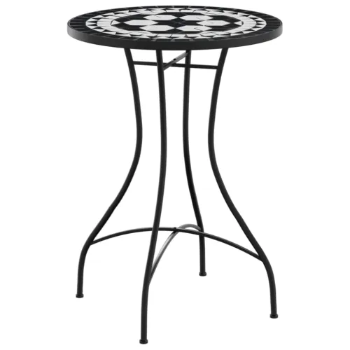 Bistro stolić s mozaikom crni Ø50x70 cm keramički - Crna 50 x 70 cm Cijena