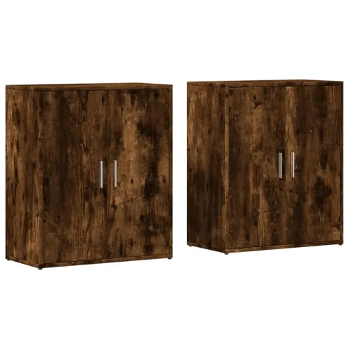 Komoda 2 kom dimljeni hrast 60x31x70 cm od konstruiranog drva - Dimljeni hrast 1 Cijena