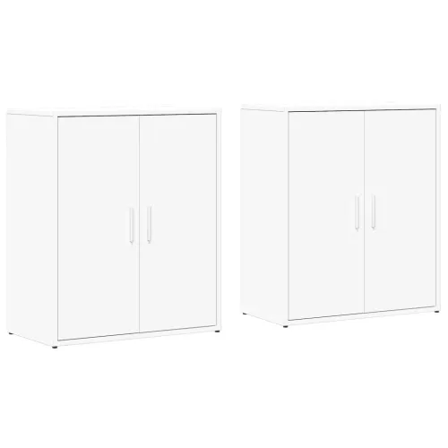 Komoda 2 kom bijela 60 x 31 x 70 cm od konstruiranog drva - Bijela 1 Cijena