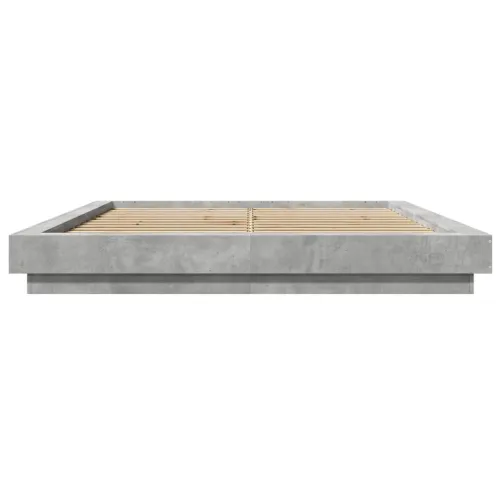 Okvir kreveta boja betona 150x200 cm od konstruiranog drva - Beton siva 150 x 200 cm Cijena