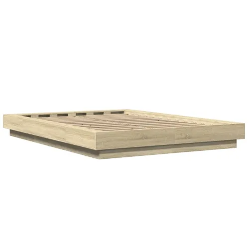 Okvir za krevet boja hrasta 140 x 200 cm konstruirano drvo - Sonoma hrast 140 x 200 cm Cijena