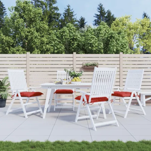 Jastuci za stolice 4 kom crveni 40 x 40 x 7 cm tkanina Oxford - Crvena 40 x 40 x 7 cm 4 Cijena