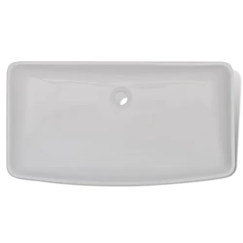 Lavabo - Umivaonik s miješalicom keramički pravokutni bijeli - 710 x 380 x 135 mm Cijena