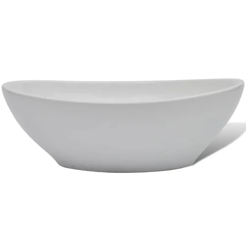 Lavabo - Umivaonik s miješalicom keramički ovalni bijeli - 400 x 330 x 135 mm Cijena