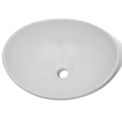Lavabo - Umivaonik s miješalicom keramički ovalni bijeli - 400 x 330 x 135 mm Cijena