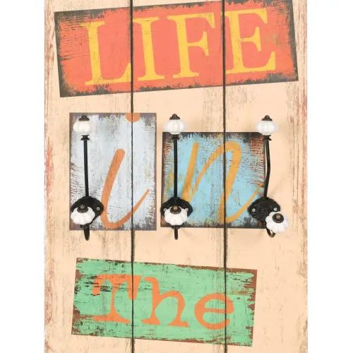 Zidna vješalica za kapute sa 6 kuka LIVE LIFE 120 x 40 cm - Live Life Cijena