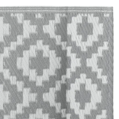 Vanjski tepih ARAKIL sivi 190x290 cm PP - Bijela i svijetlo siva 190 x 290 cm 1 Cijena