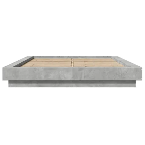 Okvir kreveta siva boja betona 120x200 cm od konstruiranog drva - Beton siva 120 x 200 cm Cijena