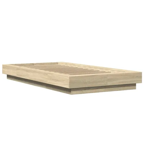 Okvir za krevet boja hrasta 100x200 cm od konstruiranog drva - Sonoma hrast 100 x 200 cm Cijena