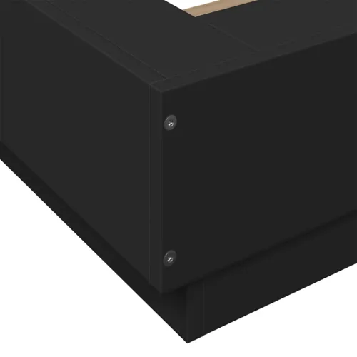 Okvir za krevet crni 90x200 cm konstruirano drvo - Crna 90 x 200 cm Cijena