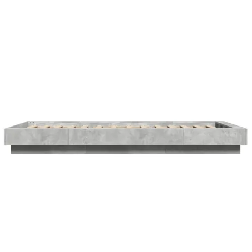 Okvir kreveta boja betona 90x200 cm od konstruiranog drva - Beton siva 90 x 200 cm Cijena