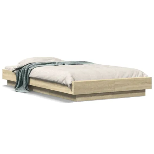Okvir za krevet boja hrasta 75x190 cm od konstruiranog drva - Sonoma hrast 75 x 190 cm Cijena