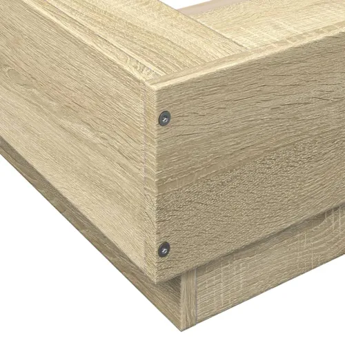 Okvir za krevet boja hrasta 90x200 cm konstruirano drvo - Sonoma hrast 90 x 200 cm Cijena