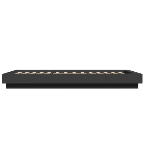 Okvir za krevet crni 75 x 190 cm od konstruiranog drva - Crna 75 x 190 cm Cijena