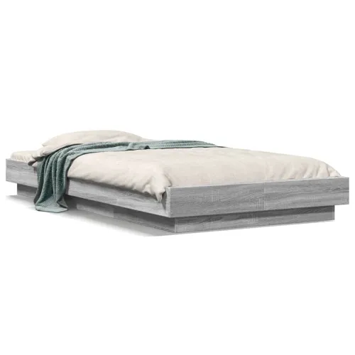 Okvir za krevet boja hrasta 75 x 190 cm od konstruiranog drva - Sivi hrast sonoma 75 x 190 cm Cijena
