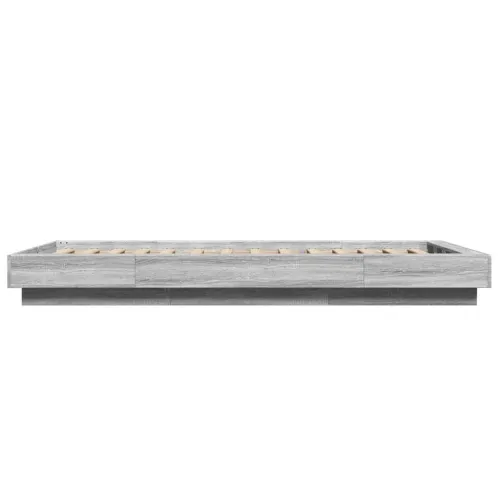 Okvir za krevet boja hrasta 75 x 190 cm od konstruiranog drva - Sivi hrast sonoma 75 x 190 cm Cijena