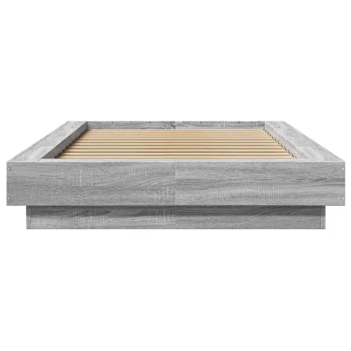 Okvir za krevet boja hrasta 90x190 cm od konstruiranog drva - Sivi hrast sonoma 90 x 190 cm Cijena
