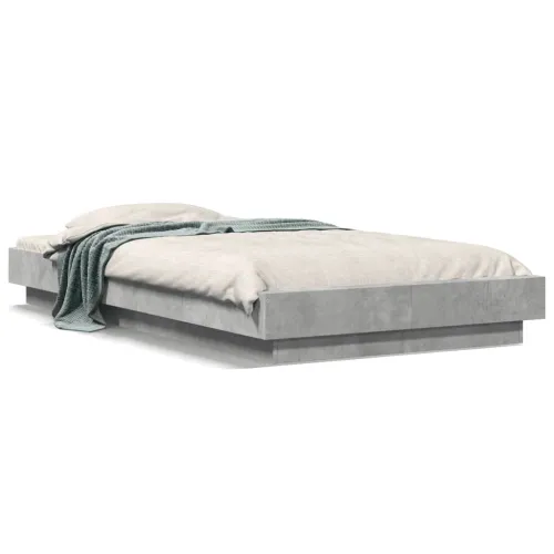 Okvir kreveta boja betona 75x190 cm od konstruiranog drva - Beton siva 75 x 190 cm Cijena